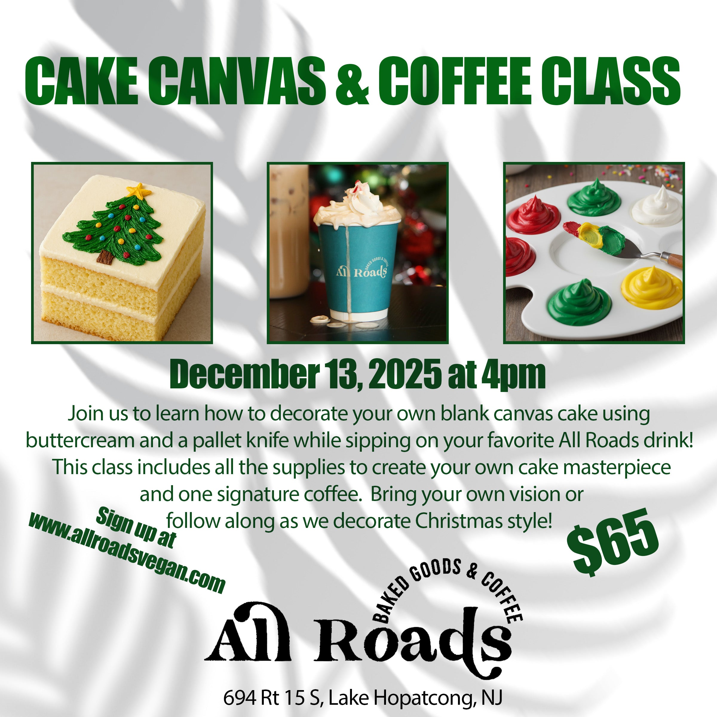 Cake Canvas & Coffee Workshop