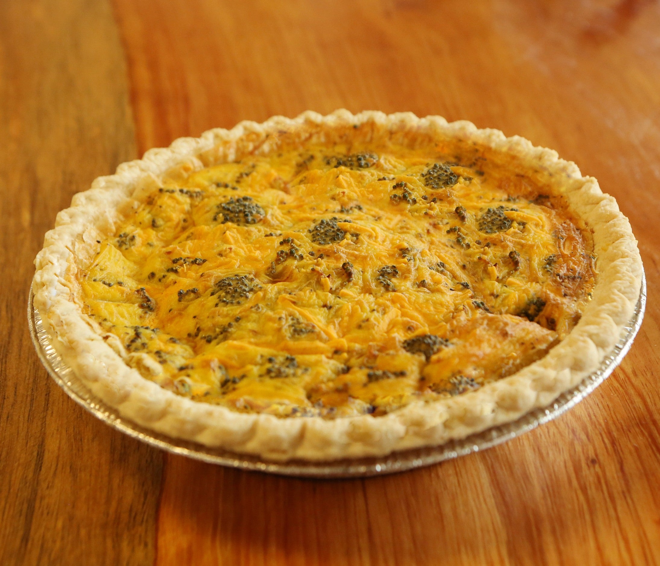 Broccoli & Cheddar Quiche