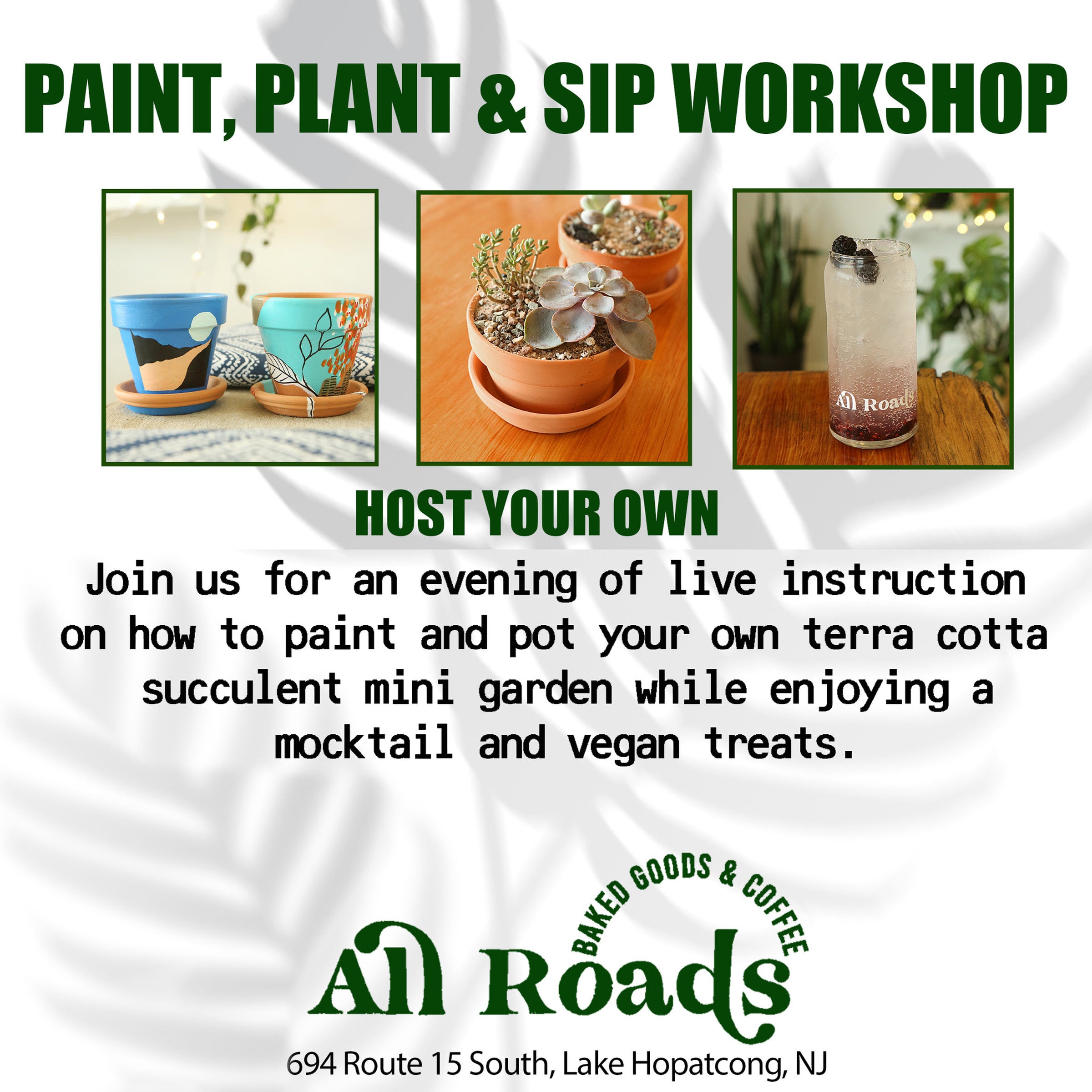 Host Your Own Paint, Plant & Sip Workshop